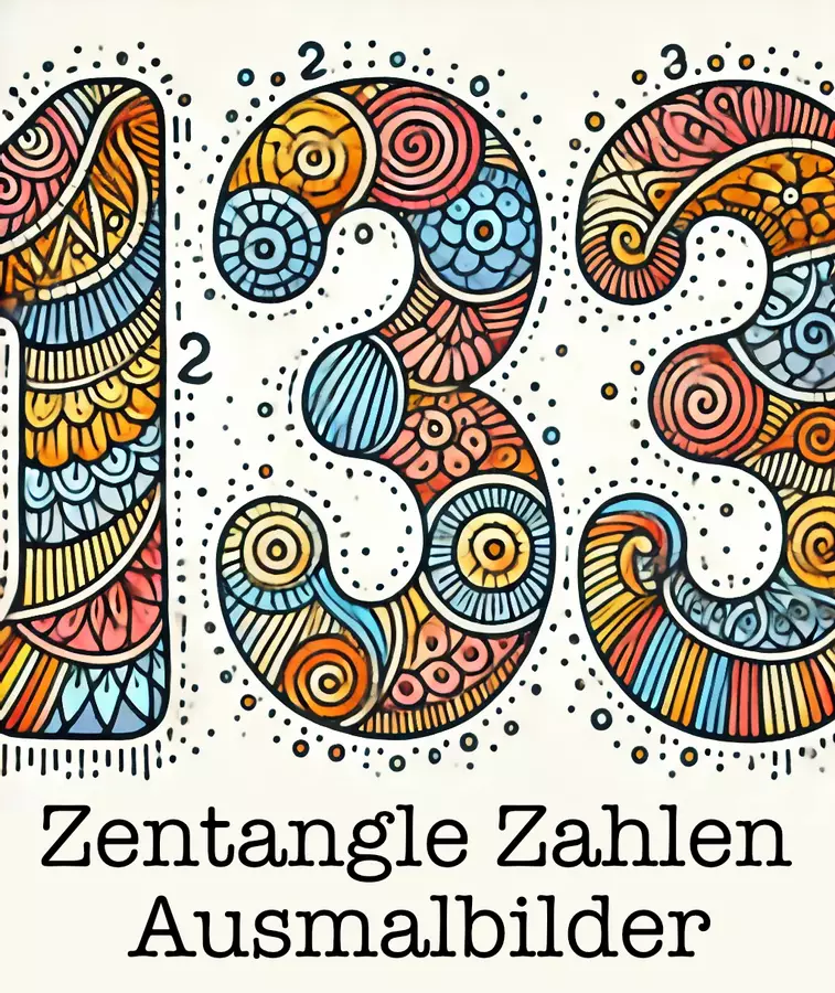 Numeri Disegni da Colorare Zentangle 0-20 (21 Illustrazioni) Materiale per pittura e bricolage - Numeri Disegni da Colorare Zentangle 0-20 (21 Illustrazioni) - Kontrollmops - Pagina di copertina