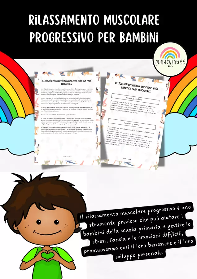 MINDFULNESS IN CLASSE-Rilassamento muscolare progressivo-Apprendimento socio-emotivo Esercizi - MINDFULNESS IN CLASSE-Rilassamento muscolare progressivo-Apprendimento socio-emotivo - Mindfulness kids - Pagina di copertina