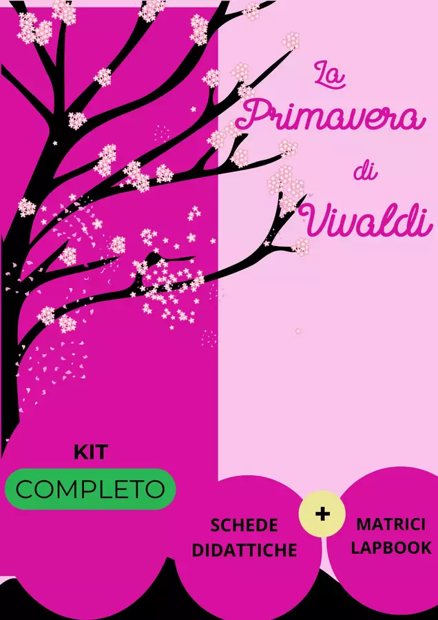 La primavera di Vivaldi_KIT Completo (Schede didattiche + Matrici per Lapbook) Serie di lezioni - La primavera di Vivaldi_KIT Completo (Schede didattiche + Matrici per Lapbook) - Obladà Music - Pagina di copertina