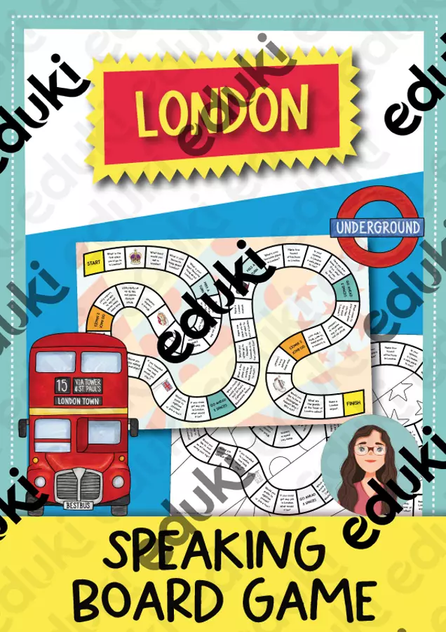 London: speaking board game / Gioco da tavolo (Inglese) Giochi - London: speaking board game / Gioco da tavolo (Inglese) - Brighter Day Classroom - Pagina di copertina