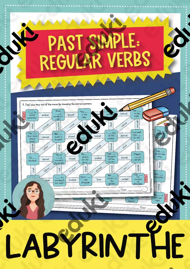 Past Simple of regular verbs // Past Simple dei verbi regolari - Labirinti (inglese) Schede informative - Past Simple of regular verbs // Past Simple dei verbi regolari - Labirinti (inglese) - Brighter Day Classroom - Pagina di copertina