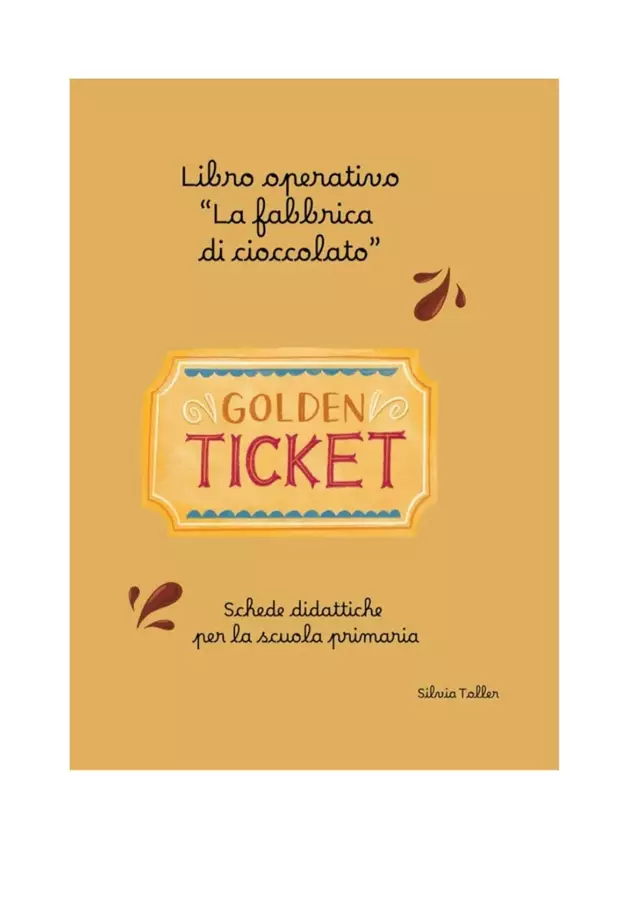 Libro operativo La fabbrica di cioccolato Esercizi - Libro operativo La fabbrica di cioccolato - Maestradituttounpò - Pagina di copertina
