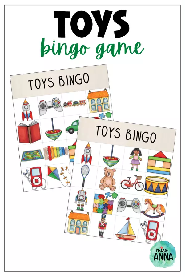 Toys BINGO GAME Materiale di supporto/inclusione - Toys BINGO GAME - MissAnna - Pagina di copertina