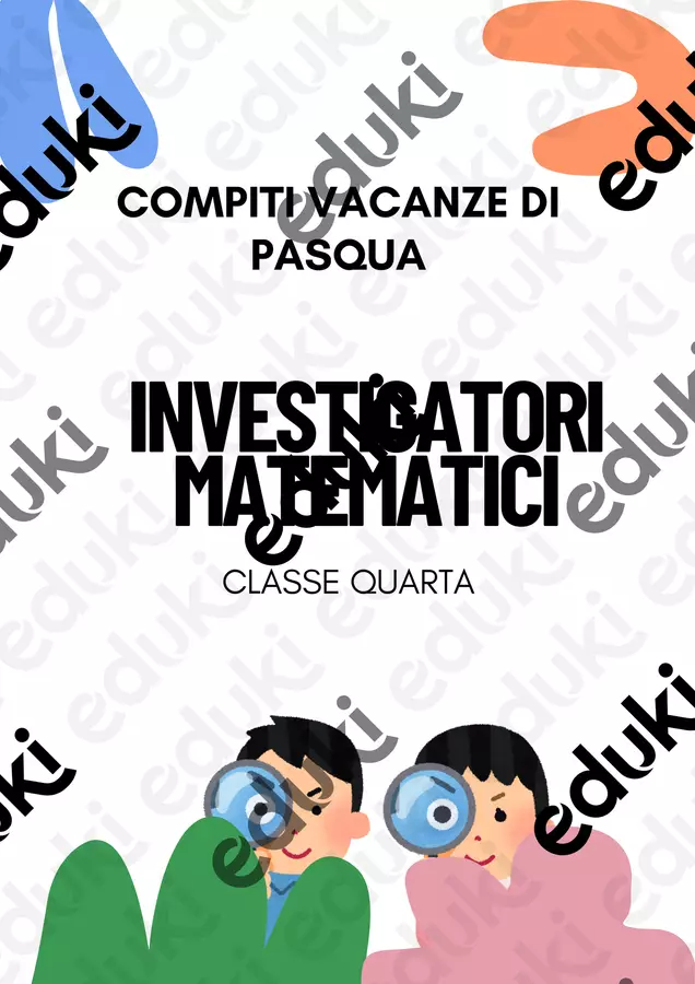 INVESTIGATORI MATEMATICI - CLASSE 4 Esercizi - INVESTIGATORI MATEMATICI - CLASSE 4 - Officina - didattica - Pagina di copertina