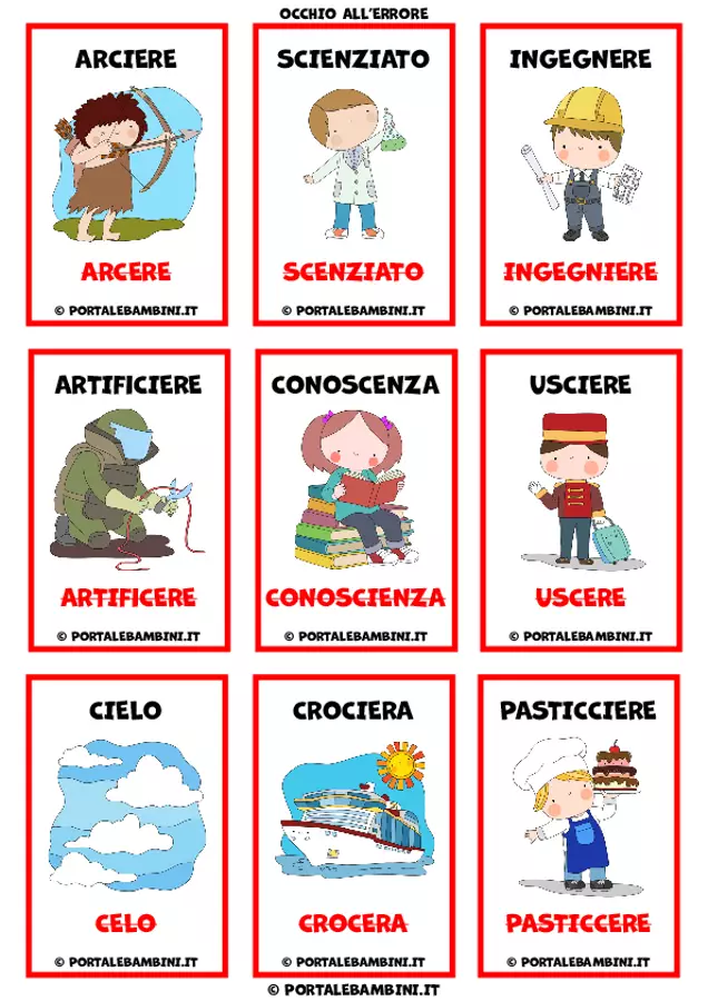 Difficoltà ortografiche - Occhio all'errore! Esercizi - Difficoltà ortografiche - Occhio all'errore! - Cuorfolletto Creative Shop - Pagina di copertina
