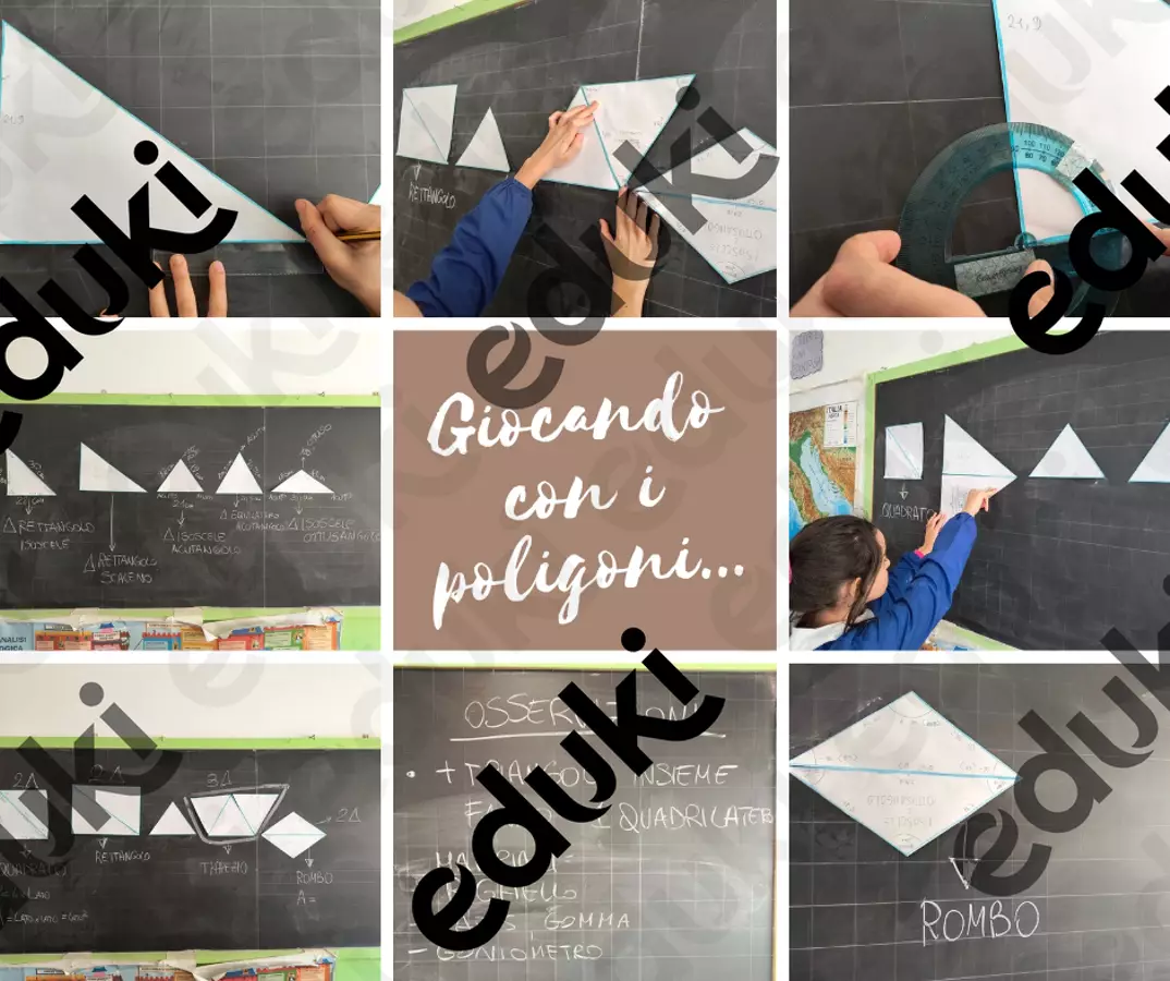 Triangoli: osservazioni e misurazioni Esercizi - Triangoli: osservazioni e misurazioni - Maestra Sarina - Pagina di copertina
