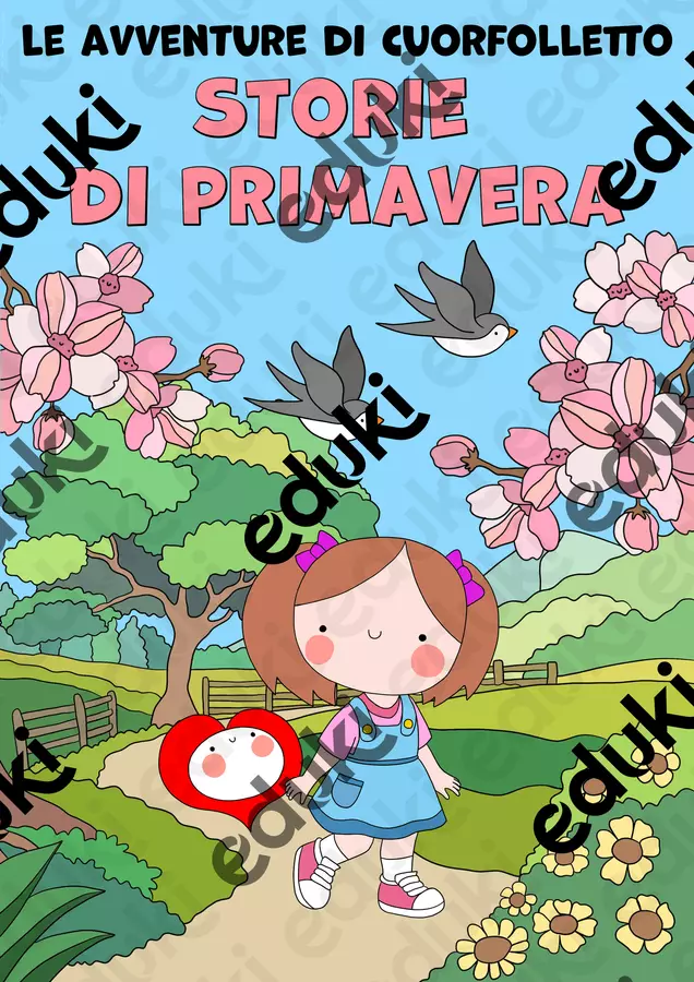 Storie di primavera - Le avventure di Cuorfolletto Materiale di supporto/inclusione - Storie di primavera - Le avventure di Cuorfolletto - Cuorfolletto Creative Shop - Pagina di copertina