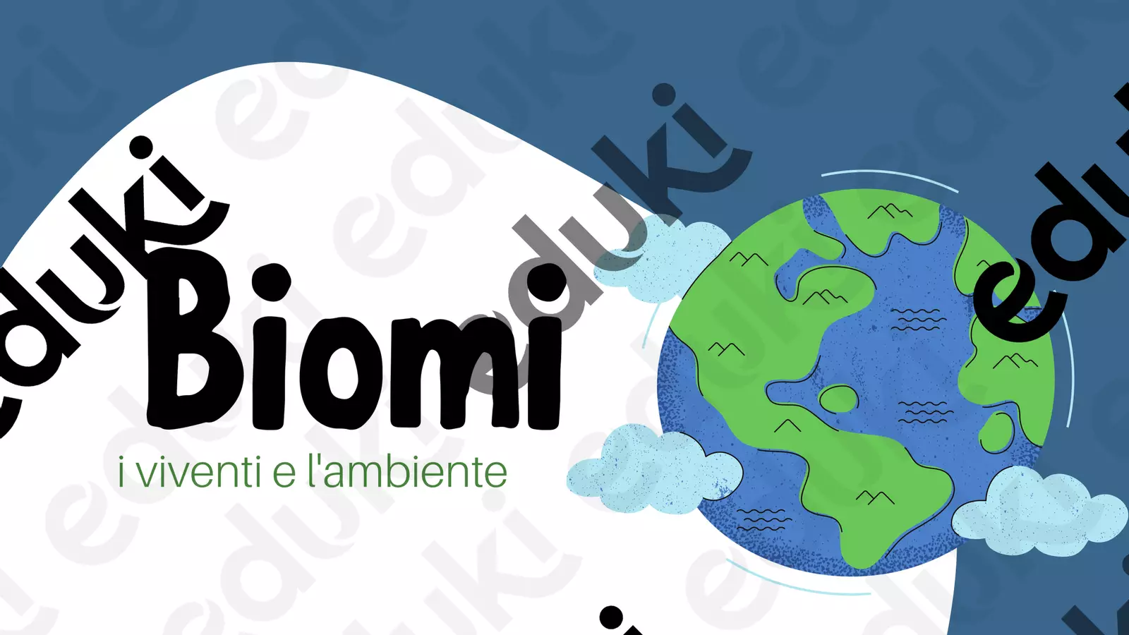 Biomi Materiale di supporto/inclusione - Biomi - MaestraCarolina - Pagina di copertina