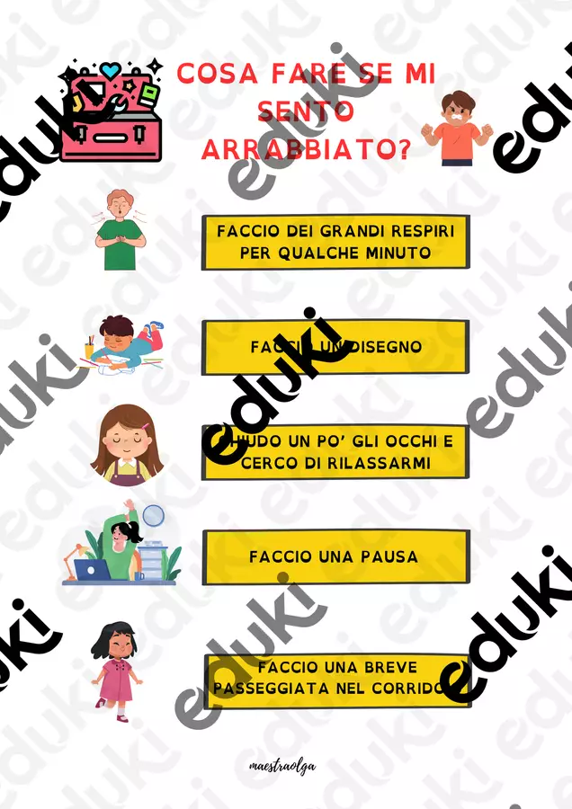 Autoregolazione emotiva- cassetta degli attrezzi Materiale di supporto/inclusione - Autoregolazione emotiva- cassetta degli attrezzi - maestraolga88 - Pagina di copertina