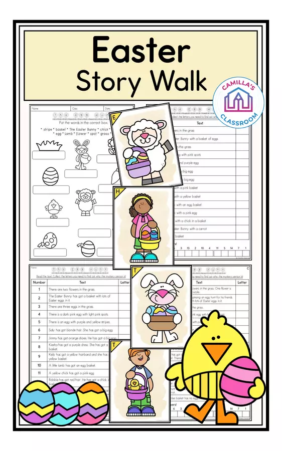 Easter - Story Walk Esercizi - Easter - Story Walk - Camilla's Classroom - Pagina di copertina