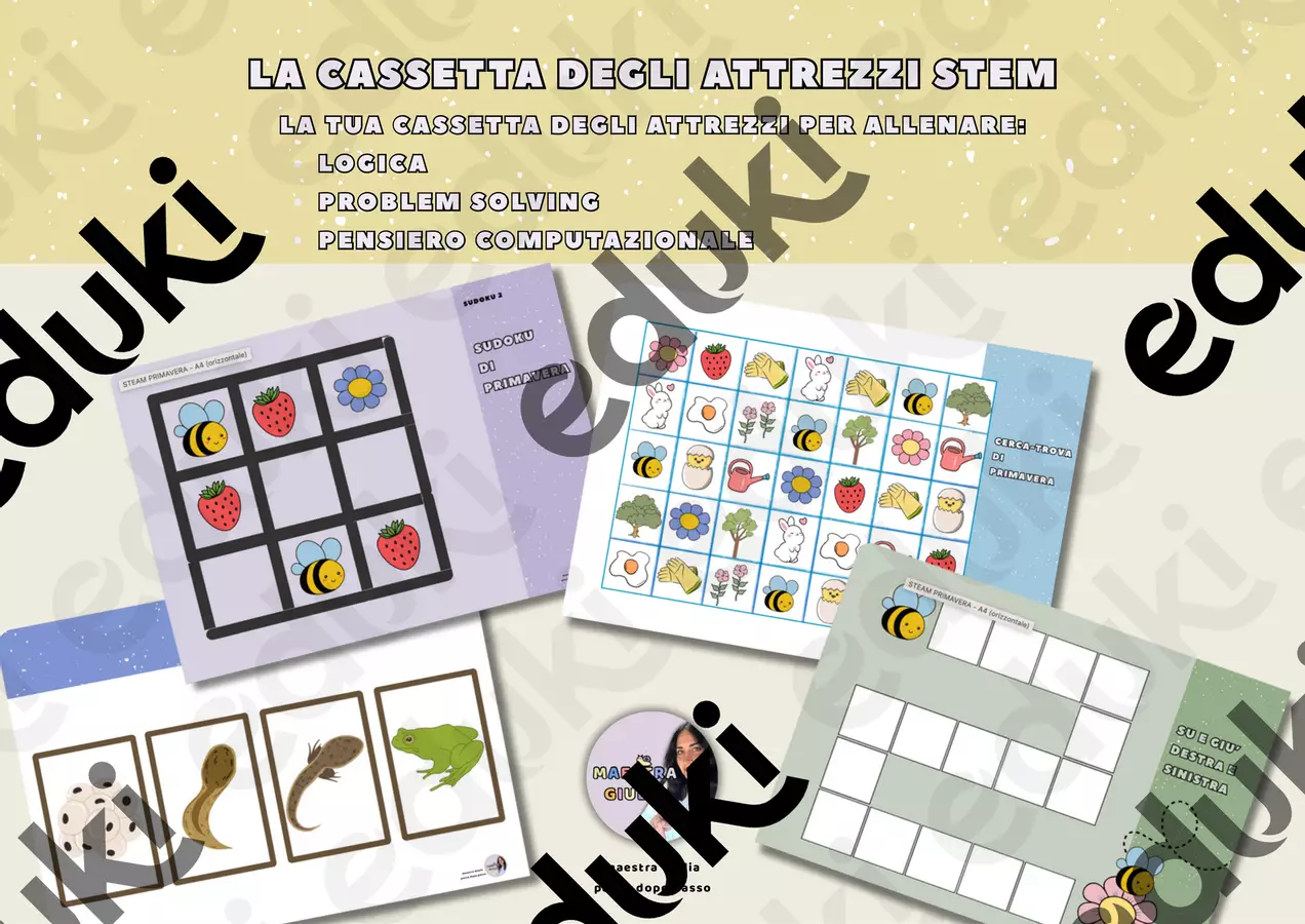PACCHETTO STEM infanzia-primaria Flashcard - PACCHETTO STEM infanzia-primaria - 🐌 passo.dopo.passo - Pagina di copertina