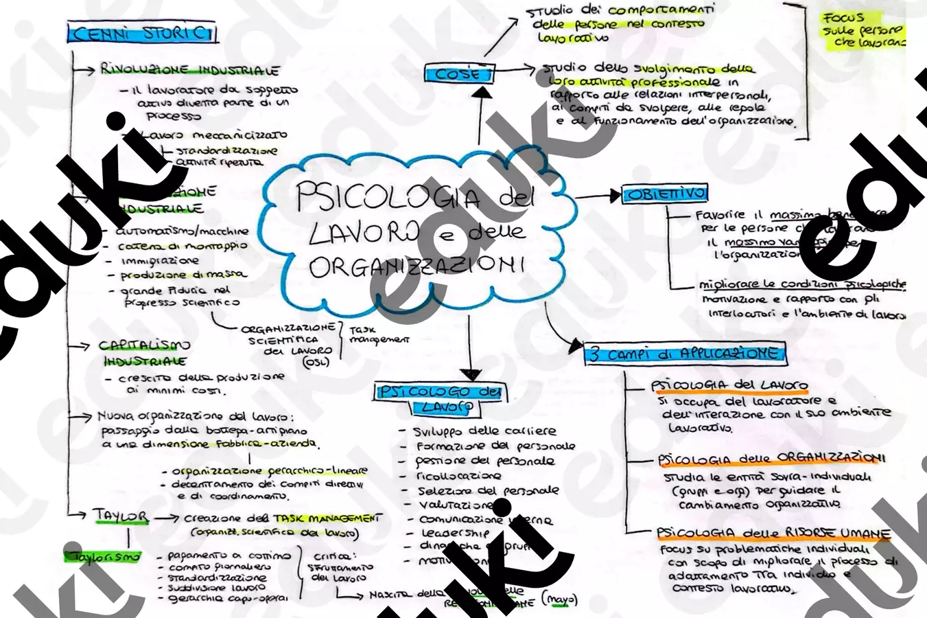 Psicologia del lavoro e delle organizzazioni Mappe concettuali - Psicologia del lavoro e delle organizzazioni - psicologia_a_morsi - Pagina di copertina