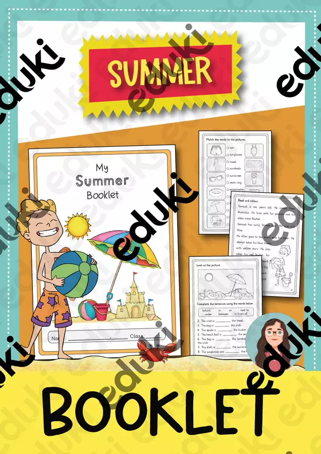 My Summer Booklet – Quaderno di inglese Esercizi - My Summer Booklet – Quaderno di inglese - Brighter Day Classroom - Pagina di copertina