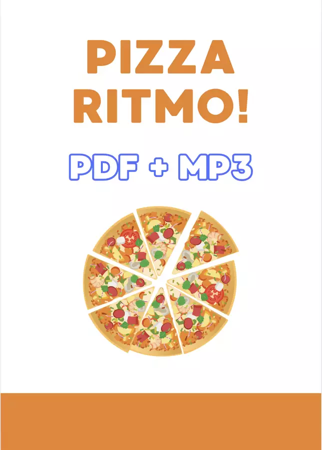 Pizza Ritmo - Impara le durate con la Pizza! Esercizi - Pizza Ritmo - Impara le durate con la Pizza! - Emanuele Ruggiero - Music Teacher - Pagina di copertina