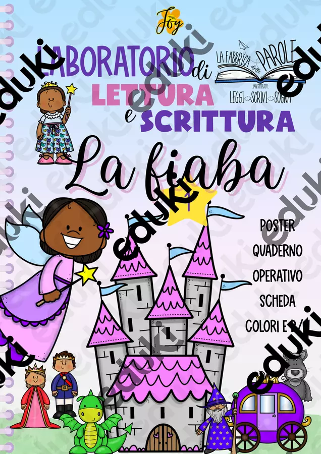 La fiaba- Laboratorio di scrittura e lettura Serie di lezioni - La fiaba- Laboratorio di scrittura e lettura - MaestraJoy - Pagina di copertina