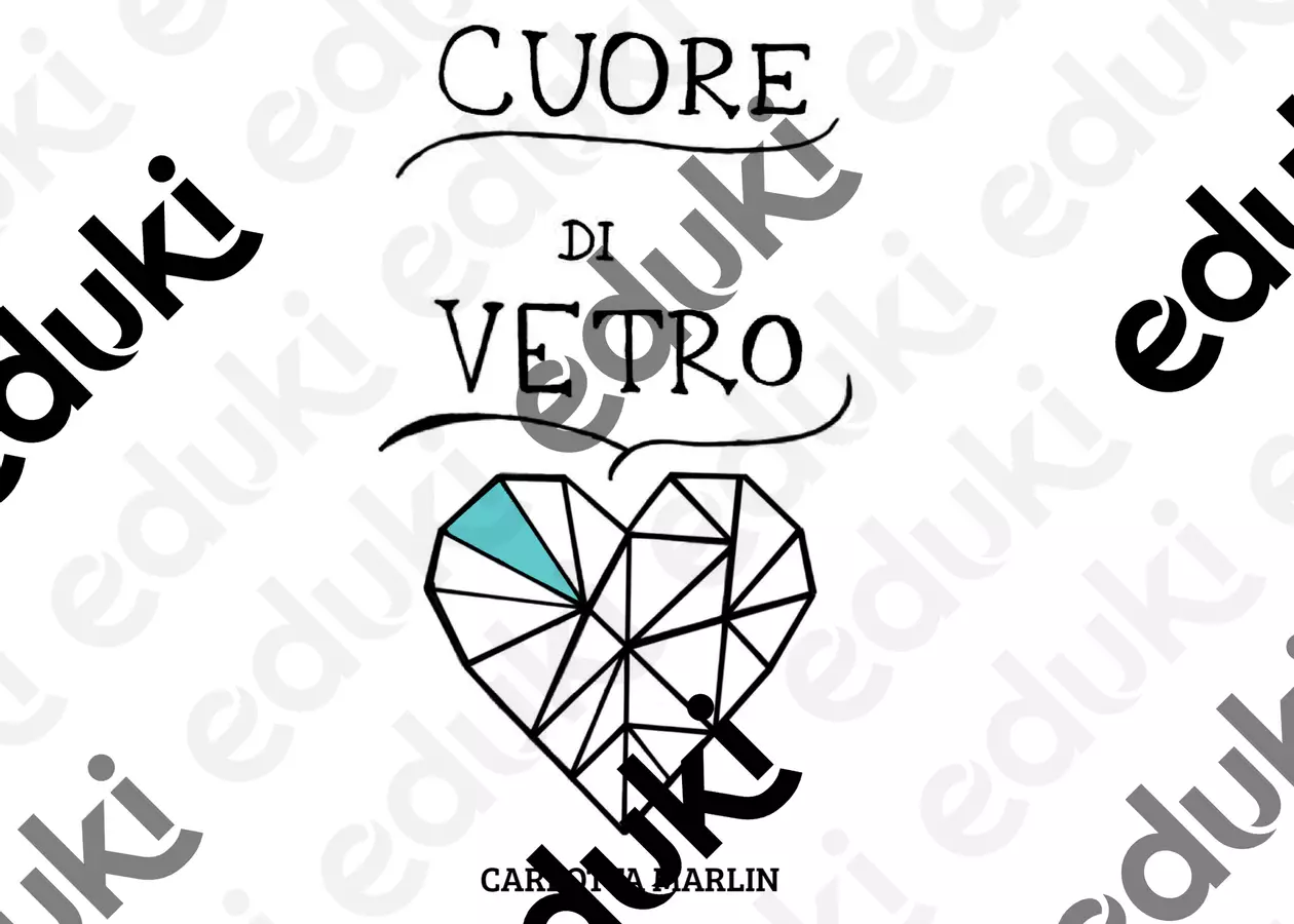 CUORE DI VETRO Materiale interattivo - CUORE DI VETRO - Carlotta Marlin - Pagina di copertina