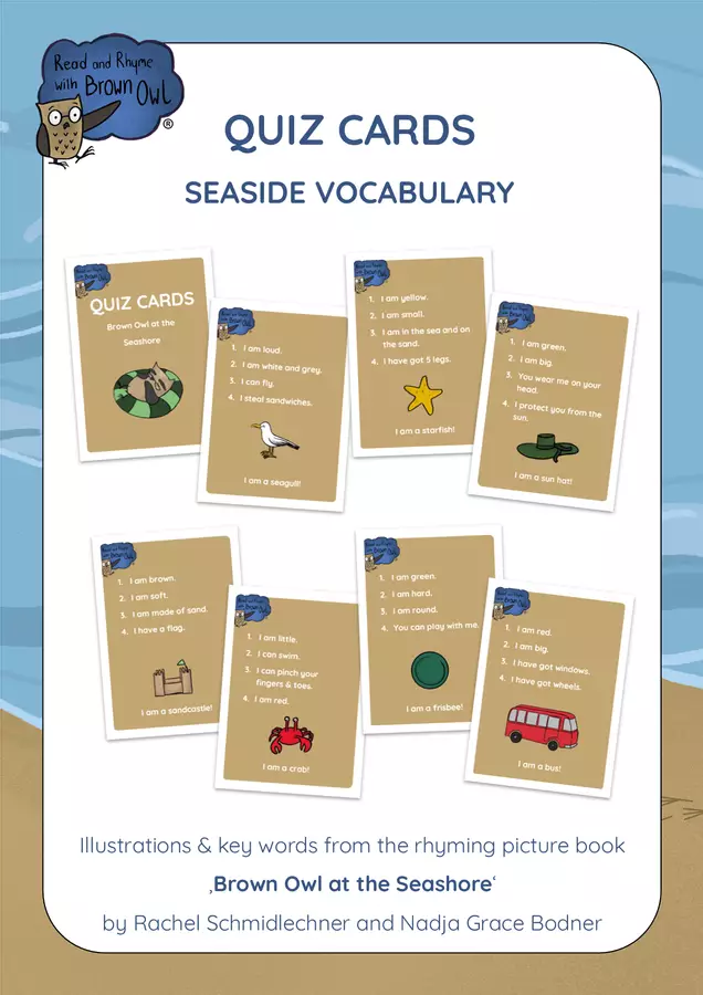 Brown Owl At the Seashore - QUIZ CARDS Quiz - Brown Owl At the Seashore - QUIZ CARDS - Read and Rhyme with Brown Owl - Pagina di copertina