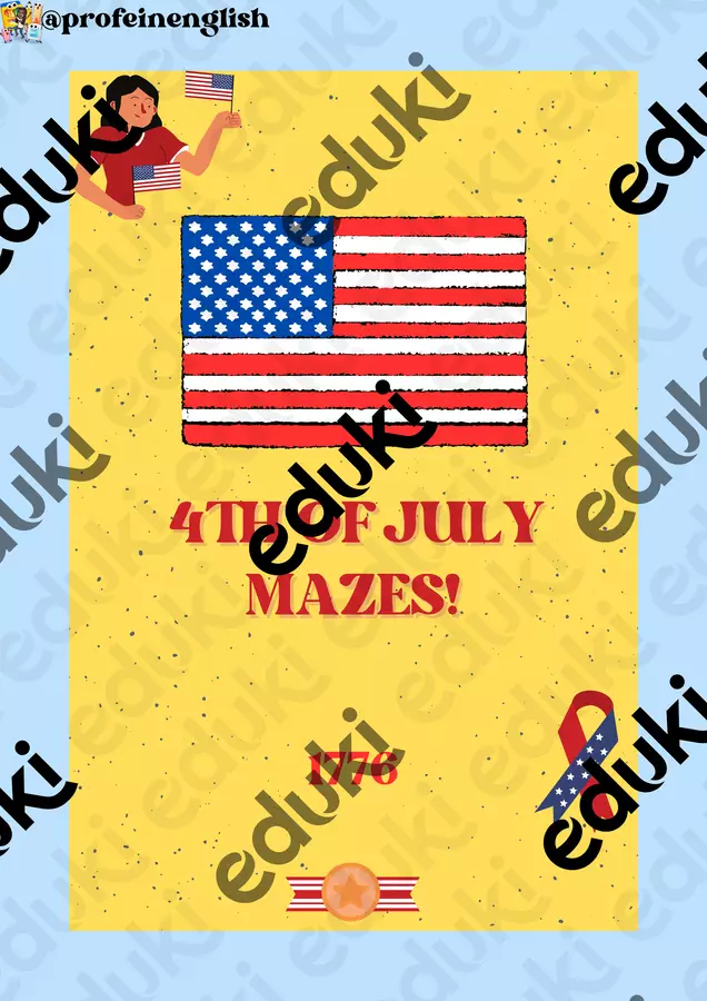 Pack 4 Luglio! Esercizi - Pack 4 Luglio! - Profe in English - Pagina di copertina