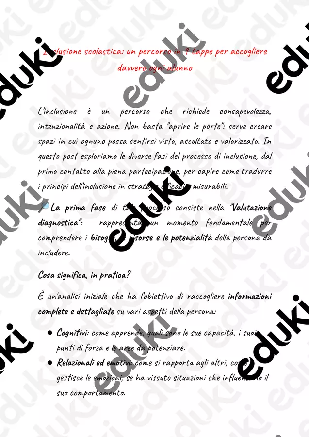 Inclusione scolastica_ un percorso in 9 tappe per accogliere davvero ogni alunno Testo - Inclusione scolastica_ un percorso in 9 tappe per accogliere davvero ogni alunno - PedagoZone - Pagina di copertina