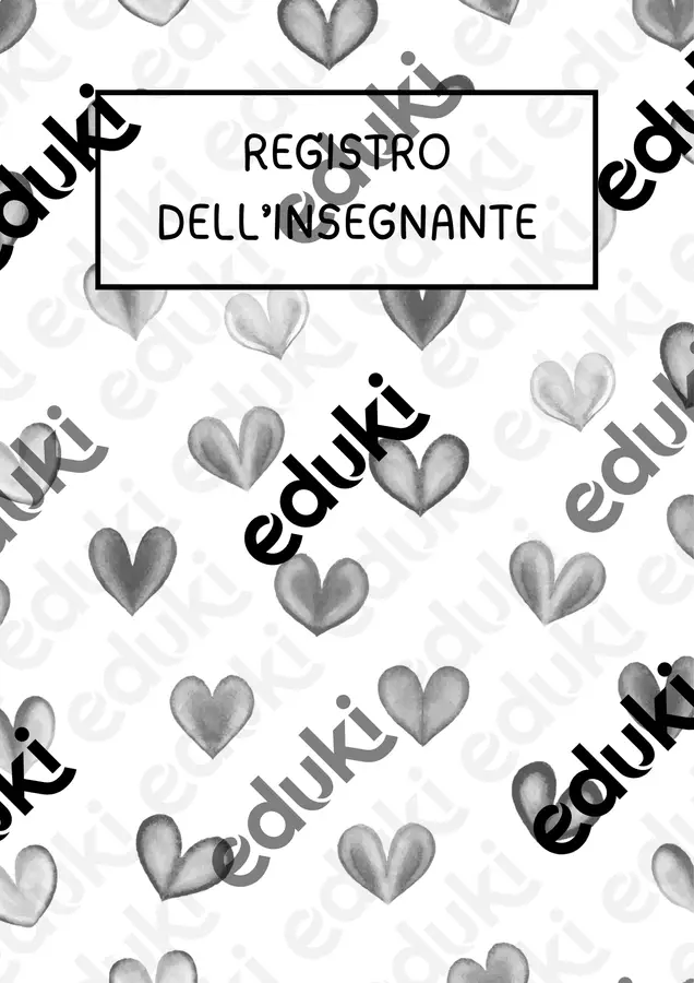 REGISTRO INSEGNANTE Altro tipo di materiale - REGISTRO INSEGNANTE - maestra.ilaria - Pagina di copertina