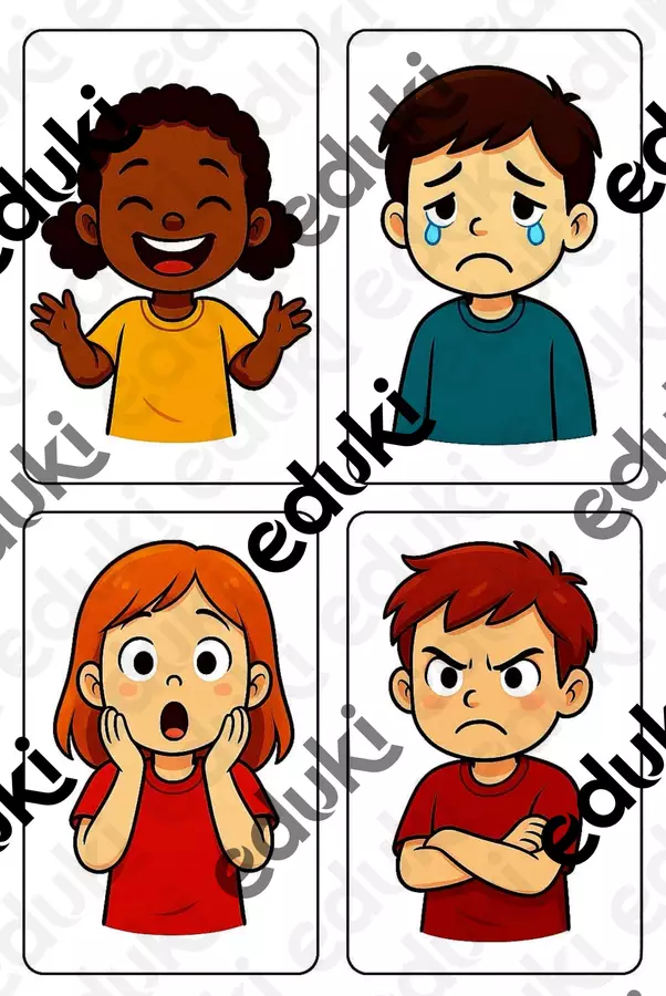 Carte delle emozioni per bambini Flashcard - Carte delle emozioni per bambini - eduAle - Pagina di copertina