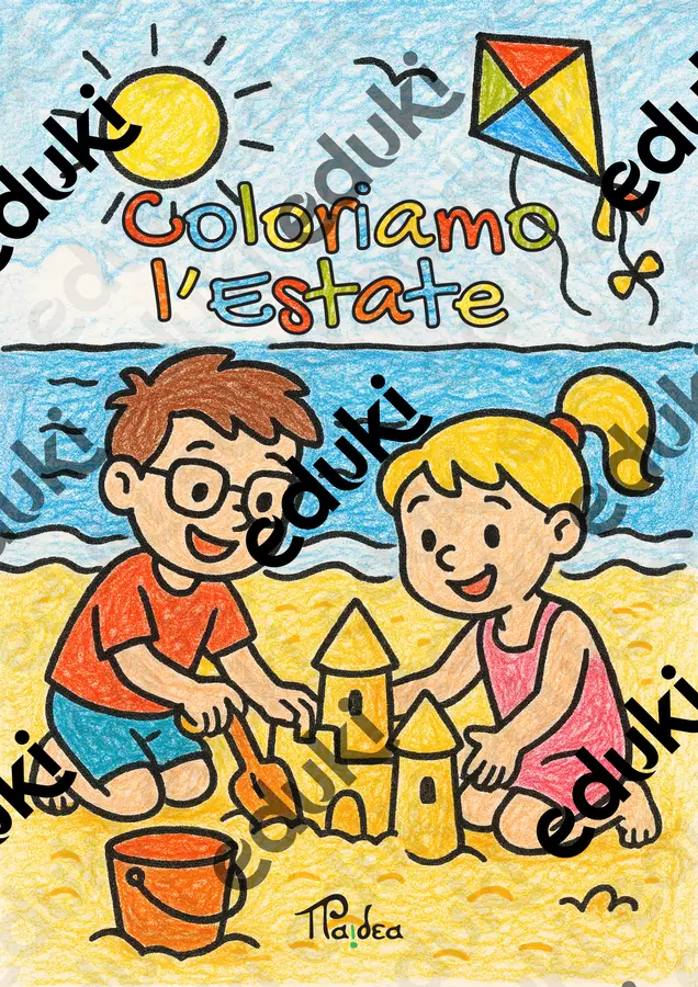 Coloriamo l'Estate Esercizi - Coloriamo l'Estate - Paidea - Pagina di copertina