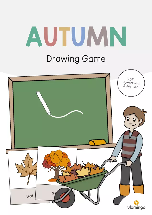 Autumn / Autunno: Drawing Game (Gioco per la lezione d'inglese) Flashcard - Autumn / Autunno: Drawing Game (Gioco per la lezione d'inglese) - vlamingo - Pagina di copertina