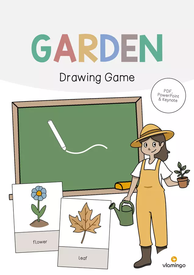Garden / Giardino: Drawing Game (Gioco per la lezione d'inglese) Flashcard - Garden / Giardino: Drawing Game (Gioco per la lezione d'inglese) - vlamingo - Pagina di copertina