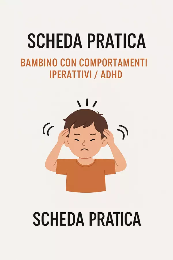 Immagine adhd Materiale di supporto/inclusione - Immagine adhd - pedagogista Caterina - Pagina di copertina
