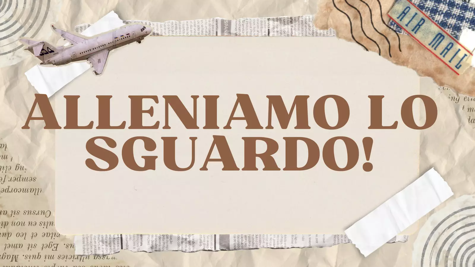 Alleniamo lo sguardo! Programmi scolastici / Materiali per docenti - Alleniamo lo sguardo! - Pedagogista Maria Chiara - Pagina di copertina