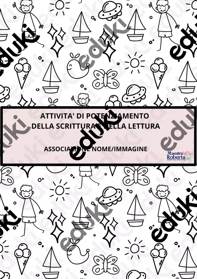 Associazione Nome immagine Materiale di supporto/inclusione - Associazione Nome immagine - Roberta Manca 🩷 la maestra di sostegno. - Pagina di copertina