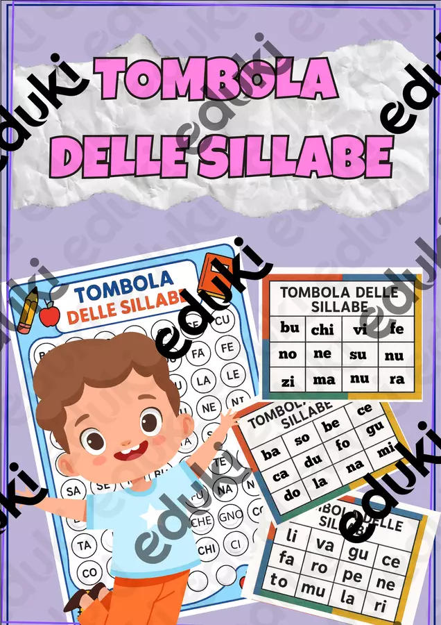 Gioca e Impara a leggere con la Tombola delle Sillabe! Materiale di supporto/inclusione - Gioca e Impara a leggere con la Tombola delle Sillabe! - SostegnO 2.0 - Pagina di copertina