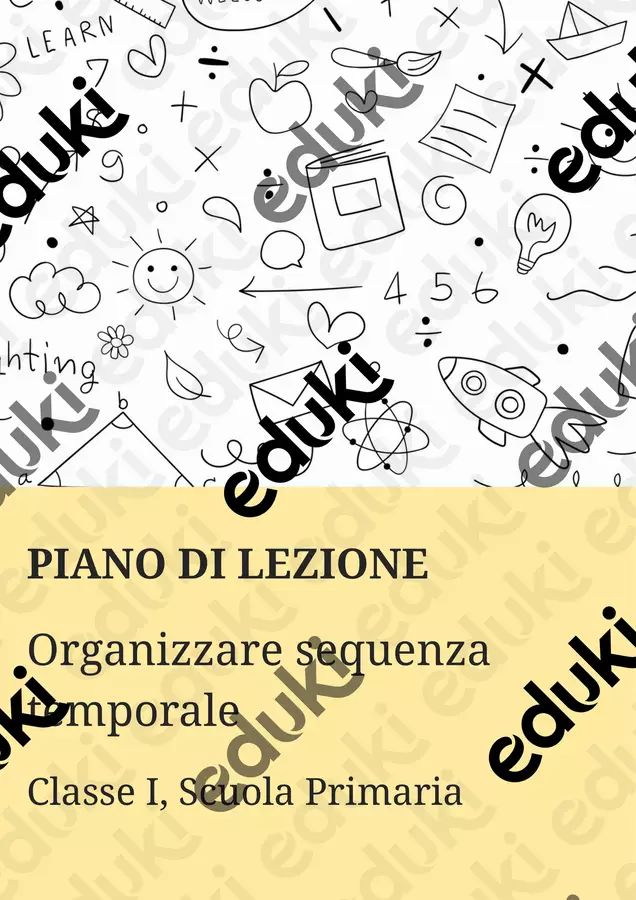 Organizzare sequenza temporale: prima, poi, dopo Piani di lezione - Organizzare sequenza temporale: prima, poi, dopo - Maestra di Italiano - Pagina di copertina