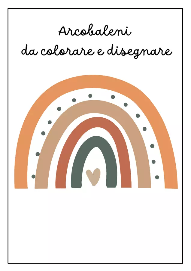 Libro da colorare: Arcobaleni Materiale per pittura e bricolage - Libro da colorare: Arcobaleni - Pedagogista Letizia Grasso - Pagina di copertina