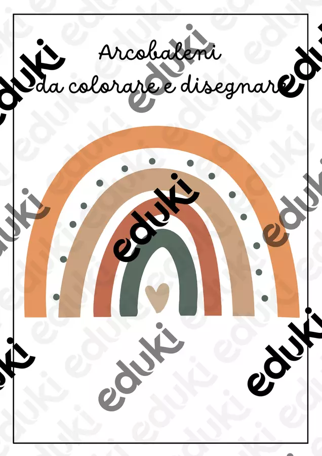 Libro da colorare: Arcobaleni Materiale per pittura e bricolage - Libro da colorare: Arcobaleni - Pedagogista Letizia Grasso - Pagina di copertina