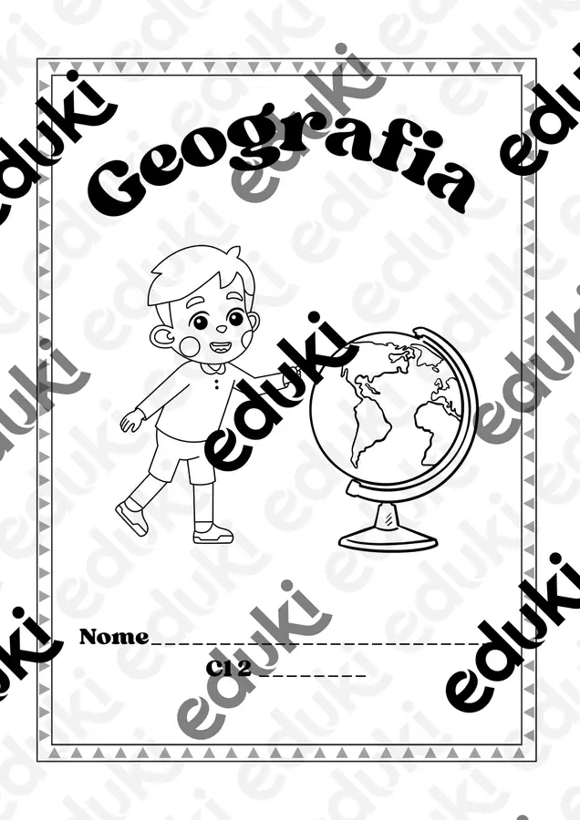 Quaderno di geografia classe 2 Materiale di supporto/inclusione - Quaderno di geografia classe 2 - Maestradituttounpò - Pagina di copertina