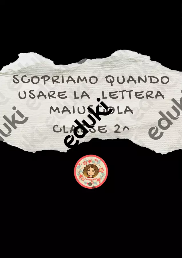 Scopriamo la Lettera Maiuscola - percorso operativo Schede informative - Scopriamo la Lettera Maiuscola - percorso operativo - Paroladimae - Pagina di copertina