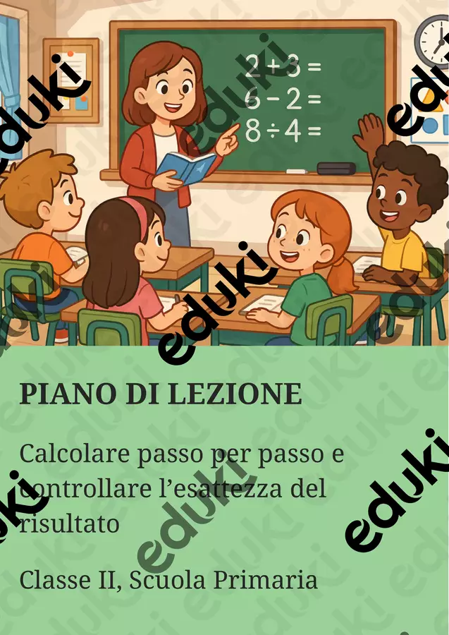 Calcolare passo per passo e controllare l’esattezza del risultato: risolvere problemi con due operazioni diverse Piani di lezione - Calcolare passo per passo e controllare l’esattezza del risultato: risolvere problemi con due operazioni diverse - Matematica Insieme - Pagina di copertina