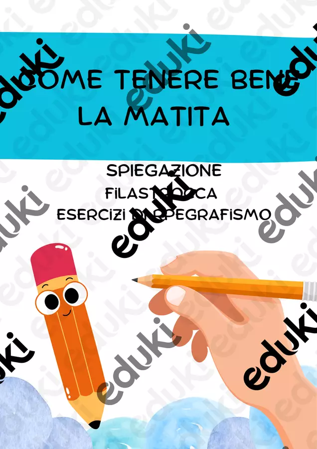 Come Tenere bene la MATITA - Spiegazione+Filastrocca+Esercizi Esercizi - Come Tenere bene la MATITA - Spiegazione+Filastrocca+Esercizi - SostegnO 2.0 - Pagina di copertina