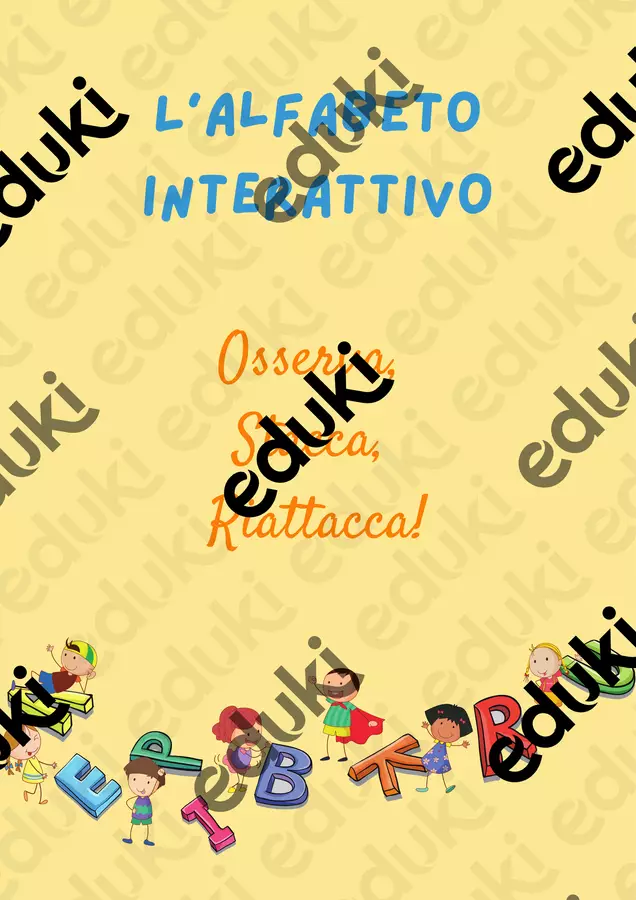 L'alfabeto interattivo Materiale interattivo - L'alfabeto interattivo - La valigia creativa - Pagina di copertina