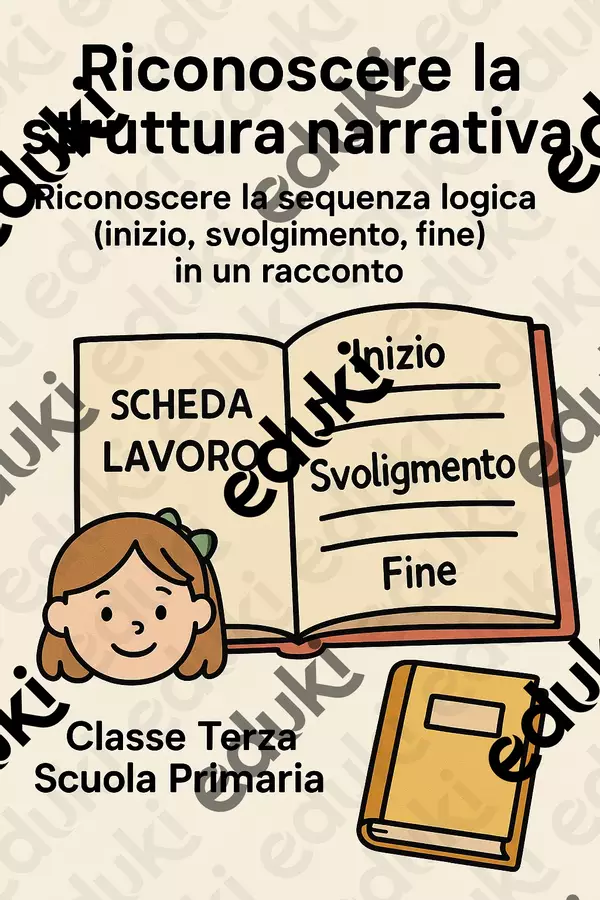 Riconoscere la struttura narrativa Schede informative - Riconoscere la struttura narrativa - Maestra di Italiano - Pagina di copertina