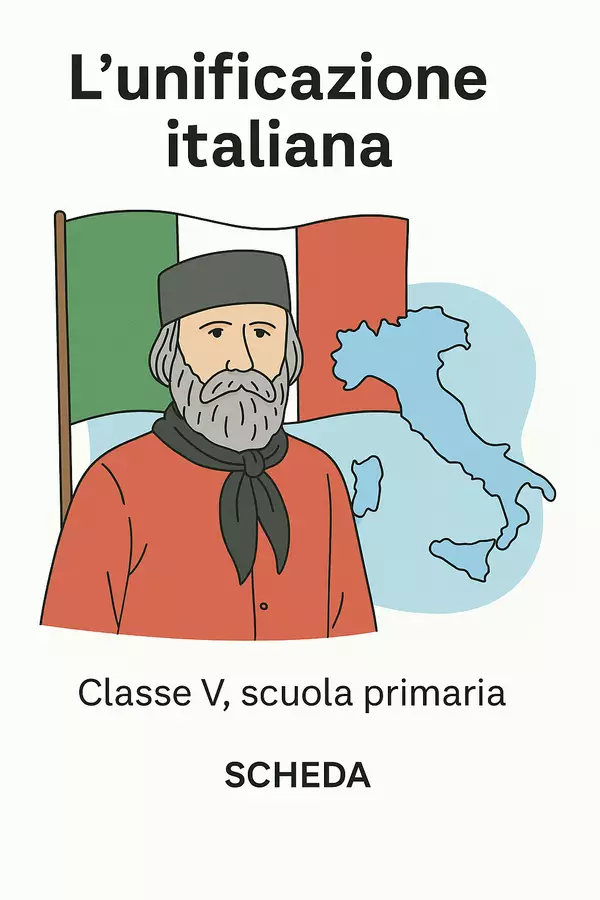 L´unificazione italiana - Scheda di lavoro Esercizi - L´unificazione italiana - Scheda di lavoro - La Macchina del Sapere - Pagina di copertina