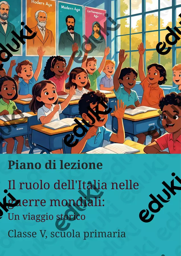 Il ruolo dell´Italia nelle due guerre mondiali - Un viaggio storico - Piano di lezione Piani di lezione - Il ruolo dell´Italia nelle due guerre mondiali - Un viaggio storico - Piano di lezione - La Macchina del Sapere - Pagina di copertina
