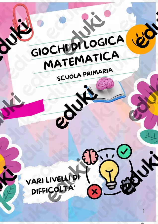 Raccolta di materiali di matematica per la classe terza scuola primaria Esercizi - Raccolta di materiali di matematica per la classe terza scuola primaria - Maestra Nada - Pagina di copertina