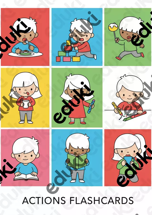 Flashcards di inglese AZIONI/ACTIONS VERBI/VERBS Audio - Flashcards di inglese AZIONI/ACTIONS VERBI/VERBS - The English Archive - Pagina di copertina