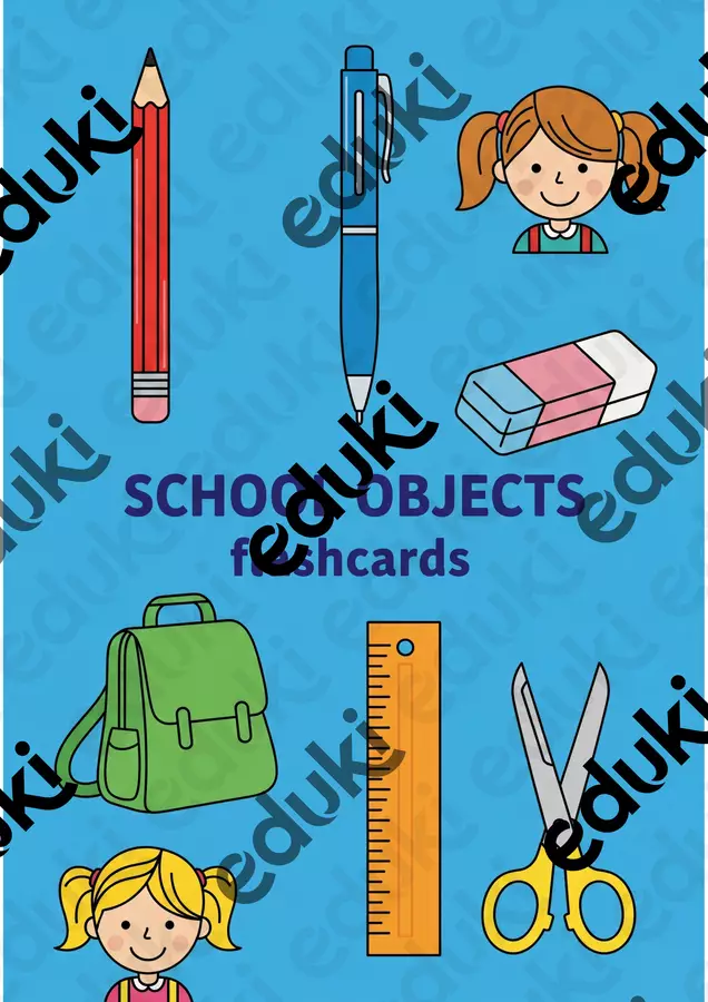 Flashcards di inglese OGGETTI SCOLASTICI/SCHOOL OBJECTS Audio - Flashcards di inglese OGGETTI SCOLASTICI/SCHOOL OBJECTS - The English Archive - Pagina di copertina