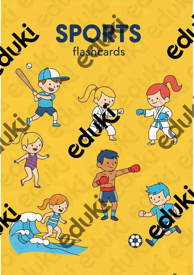 Flashcards di inglese SPORTS Audio - Flashcards di inglese SPORTS - The English Archive - Pagina di copertina