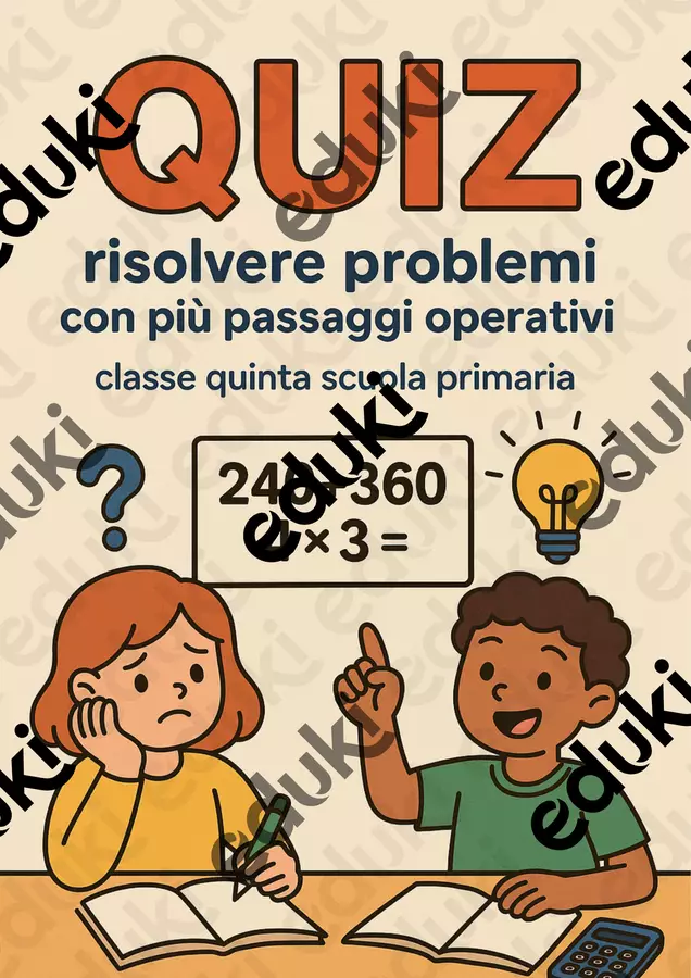 Quiz: rappresentare ciascun passaggio con espressioni matematiche Quiz - Quiz: rappresentare ciascun passaggio con espressioni matematiche - Matematica Insieme - Pagina di copertina