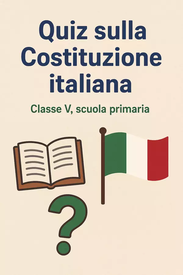 Quiz sulla Costituzione italiana Quiz - Quiz sulla Costituzione italiana - La Macchina del Sapere - Pagina di copertina