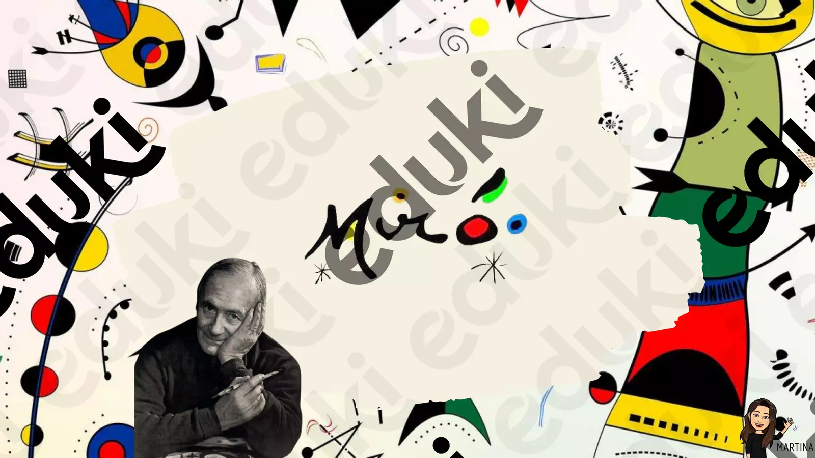 🌈 Nel mondo fantastico di Joan Miró Esercizi - 🌈 Nel mondo fantastico di Joan Miró - Maestra Martina Valenti - Pagina di copertina